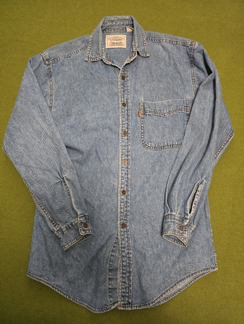 Vintage Levi's Orange Tab light blue denim Shirt